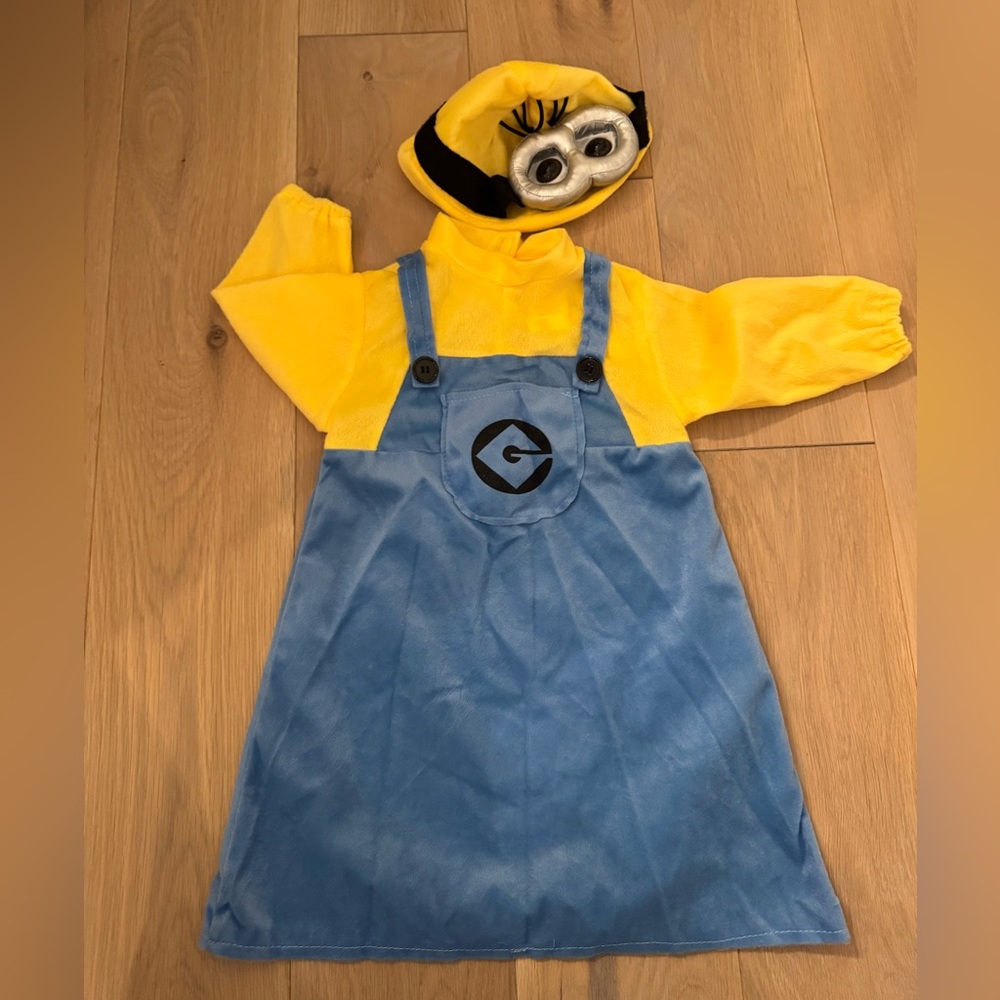 Minion size 2-3 girls costume- dress and hat
